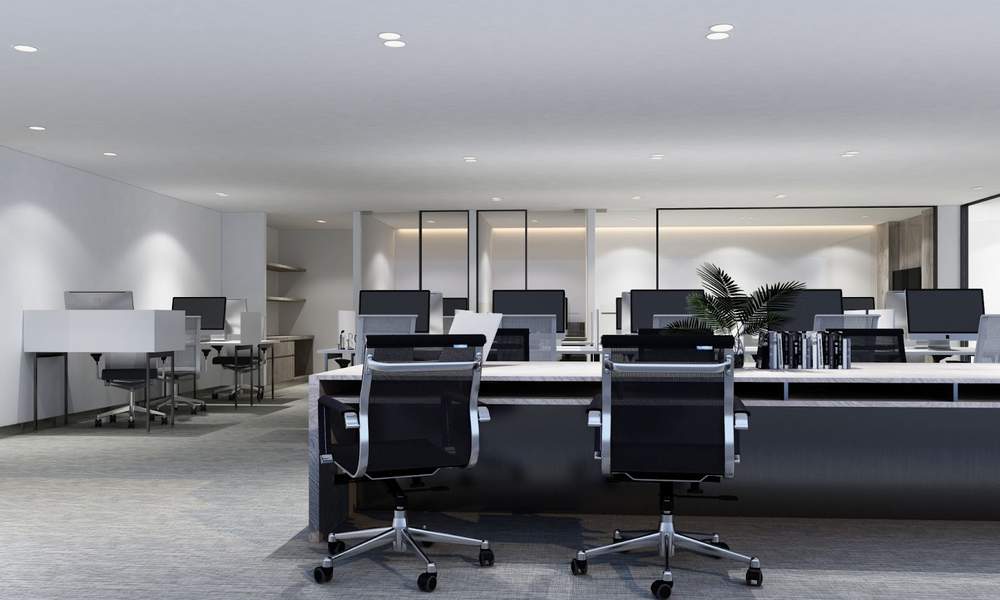 full glass partition walls